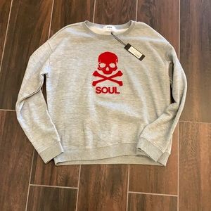 NWT SOULCYCLE skull sweatshirt